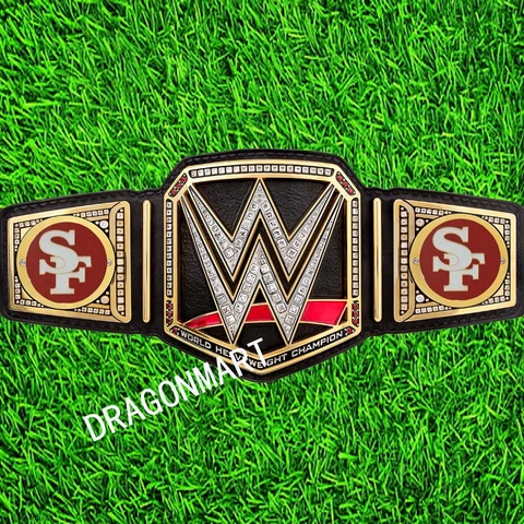 San Francisco SF 49ers FootBall NFL Championship Belt Super bowl Adult 4MM Brass Cover