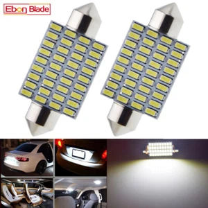 2Pcs 39MM 3014 36SMD LED C5W Reading Festoon Dome Map License Plate Light Bulbs - Picture 1 of 7