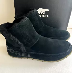 New Sorel Women Nakiska Bootie Slipper Black Sz 11 - Picture 1 of 9