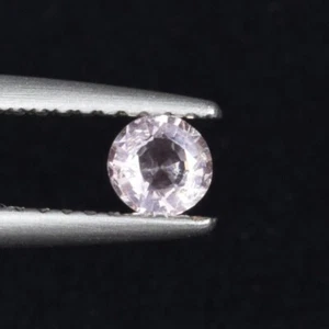 0.16 ct UNSEEN  SLIGHT PINK SADE OF Rare Stone NATURAL SODALITE ROUND See Vdo PU - Picture 1 of 2