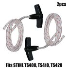 2Pcs Recoil Starter Handle With 3.0Mm Rope For Stihl Ts400 Ts410 Ts420-Chainsaw