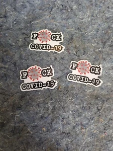 F*Ck COVID Stickers (3) Pack - Picture 1 of 4
