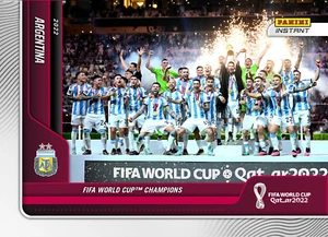 2022 Panini Instant FIFA World Cup #119 Argentina Champions - Picture 1 of 1