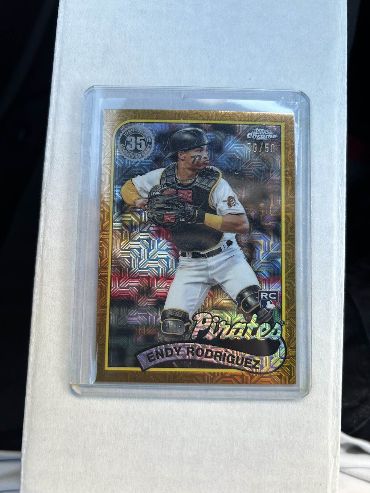 2024 Topps Series 2 Endy Rodriguez #2T89C-59 Silver Pack Mojo Gold 50/50 Pirates