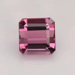 1,25 quilates - Octágono de turmalina natural rosa dulce vivo impecable 25023599 - Imagen 1 de 7