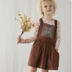 Matilda Jane MJ Just Imagine Arya micro cord jumper brown dress Sz 10 - Picture 1 of 7