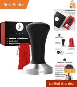 Elegant Coffee Tamper with 100% Stainless Steel Base - Perfect for Espresso - Picture 1 of 11