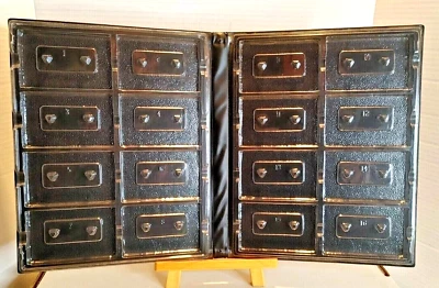 Cassette Tape Holder Case Album Black Holds 12 Tapes  - Image 1 of 3