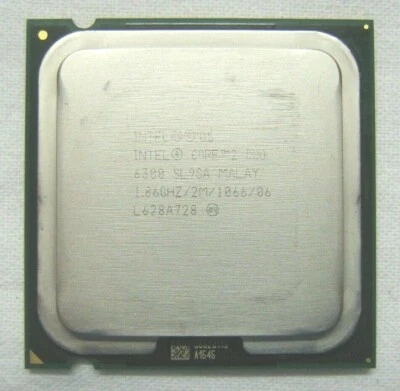 CPU Processor Intel Core 2 Duo E6300 SL9SA 1.86GHz, 64 Bit, 1066MHz Bus LGA 775 - Image 1 of 3