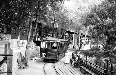 1900-1910 Mount Lowe железной дороги, Калифорния винтажная фотография 11 «x 17» перепечатка - Изображение 1 из 2