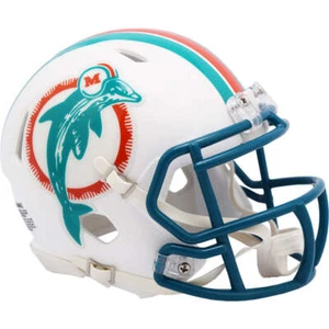 Miami Dolphins 1980-96 Riddell Throwback Mini Football Helmet - Picture 1 of 1