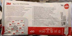 3M 2560 Red Dot Monitoring ECG Electrodes - Pack of 50 *Volume Pricing - Picture 1 of 2