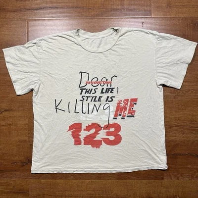 Camiseta RRR 123 Rivington Roi Rebis Para Hombre XL Beige Dear This Life Style Is Rare Foto 1 de 4