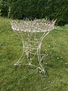 A 19th CENTURY WIRE WORK PLANT STAND RACK GARDEN PLANT DISPLAY STAND Table  - Picture 1 of 13