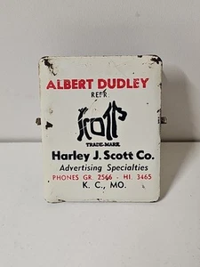 Vintage 1930’s-50’s Advertising Graphics Metal Paper Clip KC MO - Picture 1 of 3