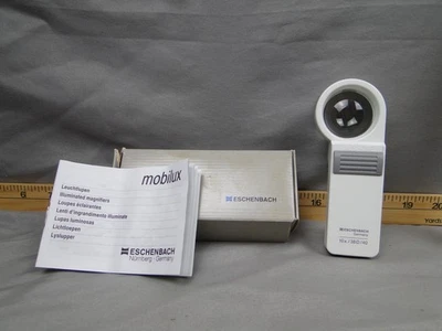 Vintage Eschenbach Mobilux 10x 38D 40mm beleuchtete runde Lupe NOS - Bild 1 von 4