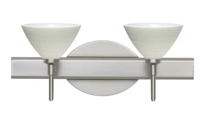 Besa Lighting 2SW-1743KR-LED-SN Domi Bathroom Vanity Light Satin Nickel - Picture 1 of 1
