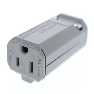 Conector de hoja recta P&S MaxGrip gris X-Heavy Duty 5-15R 15A a granel PS5969-GRY Foto 1 de 4