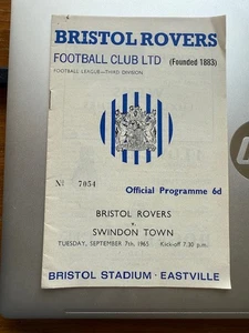 07.09.1965 Bristol Rovers v Swindon Town, Division 3 - Bild 1 von 2