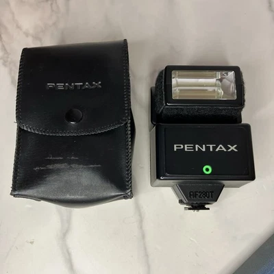 Pentax AF280T Shoe Mount Flash JAPAN With Case UNTESTED PartsRepair Only - Image 1 of 4