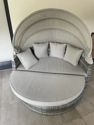 Greemotion Sonneninsel Bali Lounge Muschel Rattan Gartenmöbel NP:1199€ - Bild 1 von 4