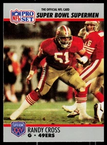 Randy Cross, 1990-91 Pro Set Super Bowl XXV Silver, #63, San Francisco 49ers, - Picture 1 of 2