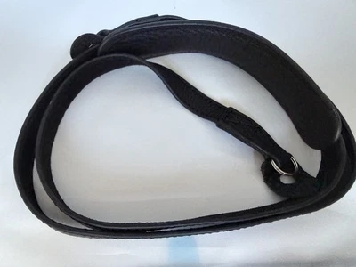 Alça de couro preta para câmera Leica pescoço/ombro para Q, Q2, Q3, X1, X2, XE - Imagem 1 de 4