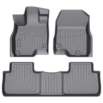 All Weather Floor Mats Carpets For 2019-2023 Acura RDX 3D Molded TPE Liner Black - Image 1 of 4