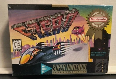 F-Zero BRAND NEW SEALED Super Nintendo SNES *Review Photos & Description  - Image 1 of 4