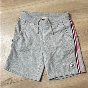 AUTHENTIC. Moncler Boy's Sweat Shorts. Gray. 14 Years. 164cm. EUC! - Picture 1 of 10