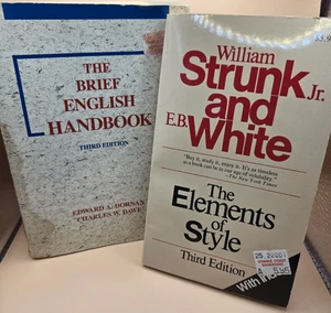 2: The Elements of Style Strunk & White AND Brief English Handbook Dornan & Dawe - Bild 1 von 3