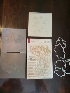 Altenew Build-A-Garden Daffodil Delight Stamp, Dies Cut, Embossing Folder Kit - Picture 1 of 4