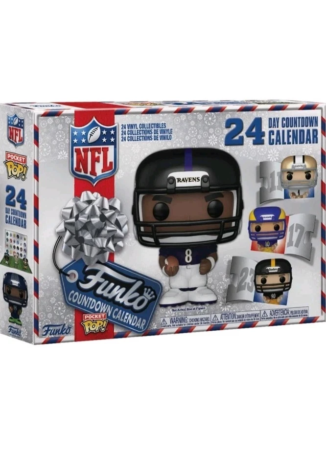 Funko nfl calendar 2024 advent pop pocket edition football new sealed countdown