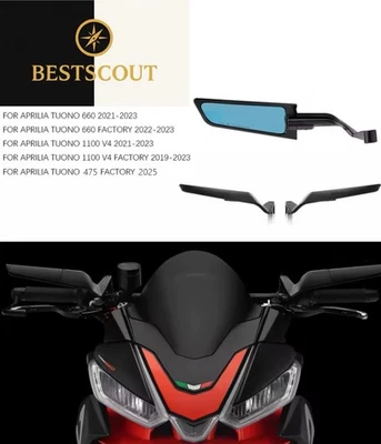 Specchietti STEALTH LOGO NAKED APRILIA TUONO 660 / FACTORY 2021 2022 2023 2024 - Immagine 1 di 4