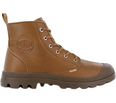 Palladium pampa Hi Zip Lth Ess Men Boots Leather Braun 76888-252 Boots Shoes - image 1 of 4