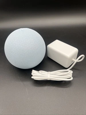 Amazon Echo Dot 5th Gen Smart Speaker LED + Alexa Clock Brand NIB Cloud Blue - Image 1 of 4