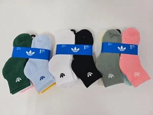 Adidas Youth Cushioned Quarter Socks 6 Pack Size Medium NWT - Picture 1 of 7