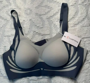 2-Pack Lushfitting Powerful Push-Up Bra Size 6XL -VIRAL ON TIKTOK Gray and White - Picture 1 of 10