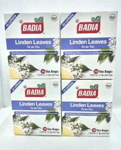 Badia Linden Leaves ( te de Tilo) 4 Pack ( 40 Tea Bags) - Picture 1 of 2