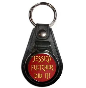 Jessica Fletcher Did It Plastic Medallion Key Ring (61mm x 38mm) - Picture 1 of 12