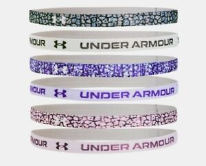 Under Armour Girl’s Graphic Headbands 6 Pack One Size Fits All 