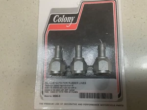 Harley Davidson oil line nuts for rubber hose lines 1915-1964 3590-3 - Bild 1 von 1