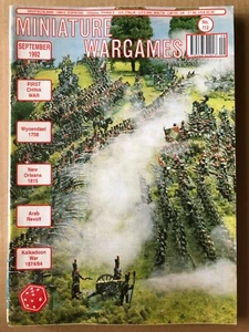 Miniature Wargames Magazine Sept 1992 #112 First China War, Wynendael 102C - Imagen 1 de 2