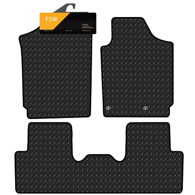 Fits Peugeot Partner Kombi 2002-2008 Tailored Heavy Duty 3mm Rubber Van Mats - Image 1 of 4