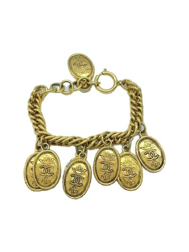 CHANEL Bracciale Medaglia Moneta CCmark Oro Vino P0016617
