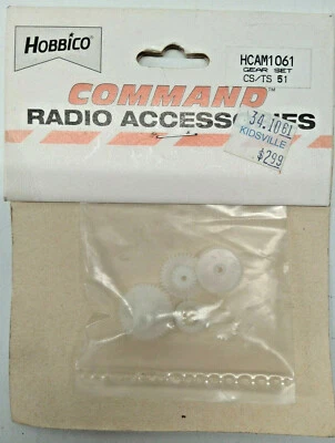 SERVO GEAR SET CS/TS 51 RC Model Airplane Command Radio Acc Hobbico HCAM1061 - Image 1 of 3