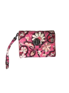 Portafoglio da polso Vera Bradley Turn Lock smartphone blush rosa fiori paisley - Foto 1 di 6