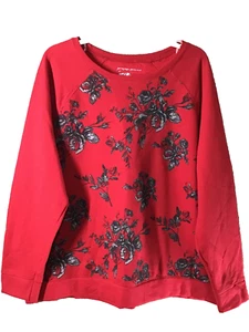 Women's Knit Sweater, Warm Winter Fashion 3X 22W/24W, jms Just My Size, Red - Picture 1 of 12