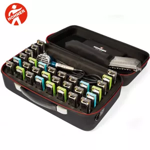 Hohner MZ20193 Flex Case X-Large Harmonica Holder Black Fits Up To 48 Harmonicas - Picture 1 of 4