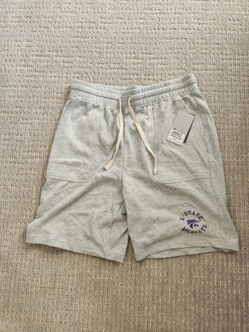 NEW Kansas State University KSU Wildcats Colosseum Athletics Gray Shorts Mens L Cover